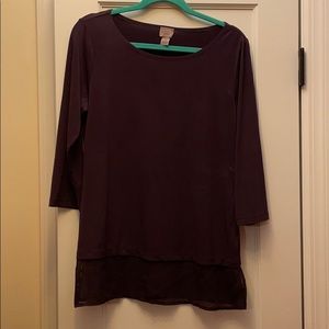 Three-quarter sleeve shirt